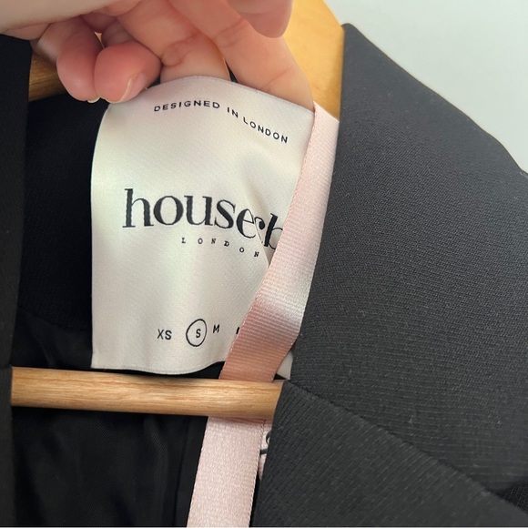 New House of CB AMIA Black Blazer Mini Dress Size Small - Picture 3 of 5